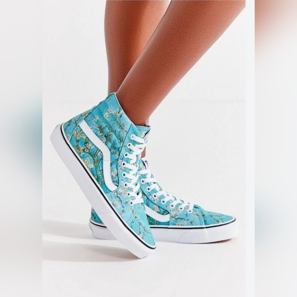 Vincent Van Gogh X Sk8-Hi Almond Blossom High Top Sneaker Size 8